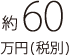 約60万円（税別）